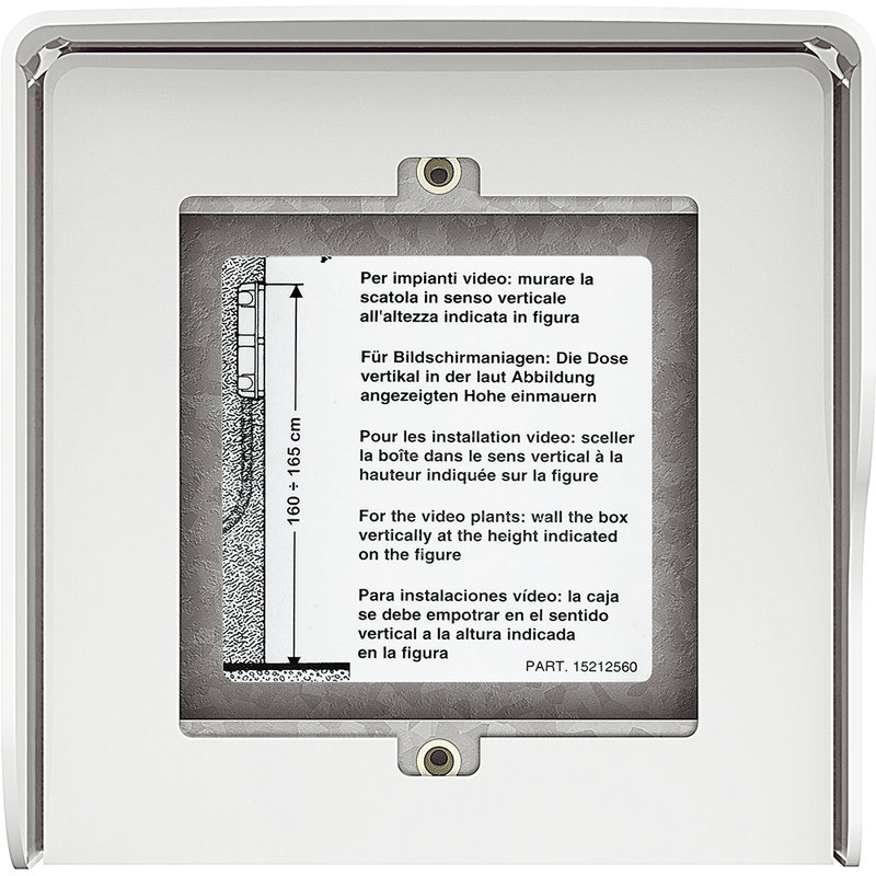 [BTI-350612] Bticino 350612 - Boîtier mural Sfera New - 1 module Allwhite
