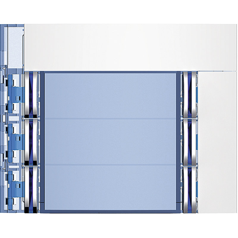 [BTI-352162] Bticino 352162 - Façade Sfera New pour module électronique audio 6 appels sur 2 rangées Allwhite
