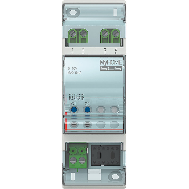 [BTI-F430V10] Bticino F430V10 - Actionneur 2 sorties 0V à 10 V gestion de température BUS - 2 modules