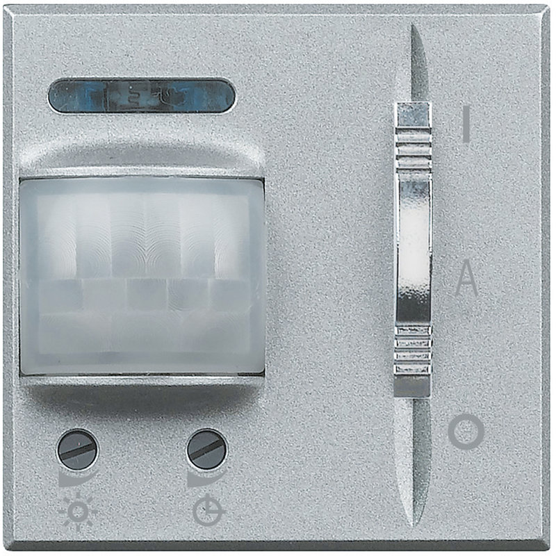 [BTI-HC4432] Bticino HC4432 - Détecteur 3 fils avec neutre avec dérogation Axolute 2 modules - finition Alu