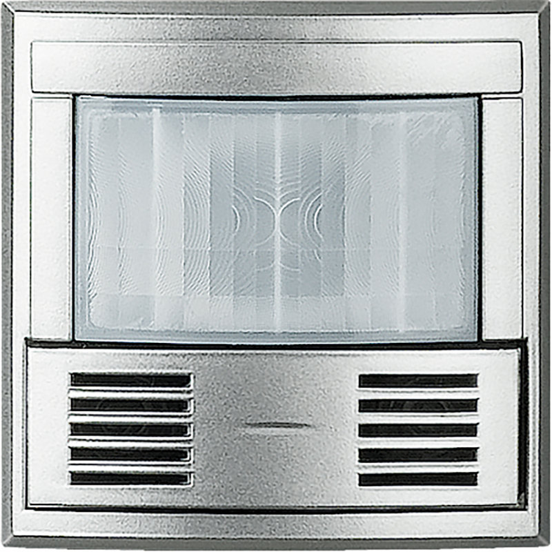 [BTI-HC4658] Bticino HC4658 - Détecteur de mouvements/luminosité + poussoir Axolute BUS - Alu