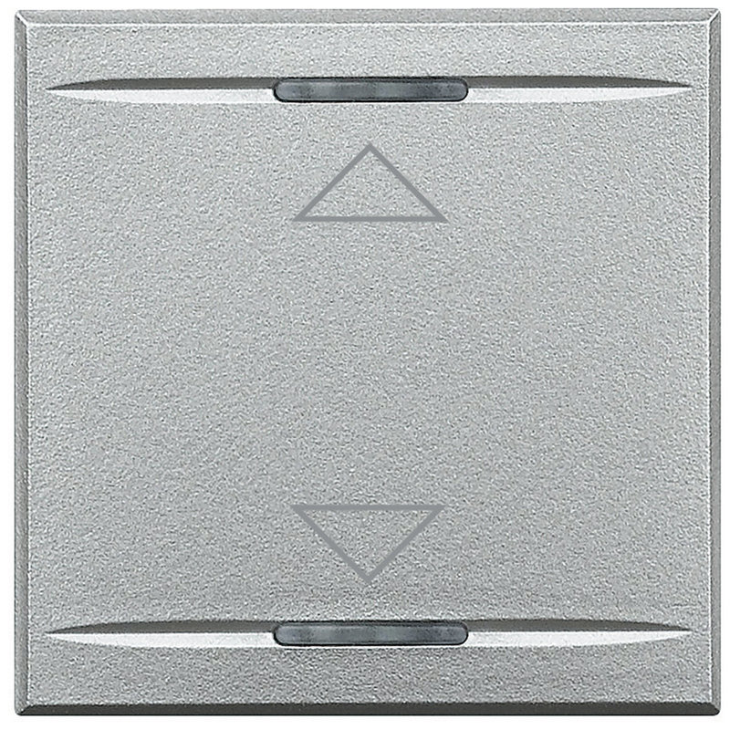 [BTI-HC4911/2AH] Bticino HC4911/2AH - Manette Axolute symbole montée et descente 2 modules - Alu