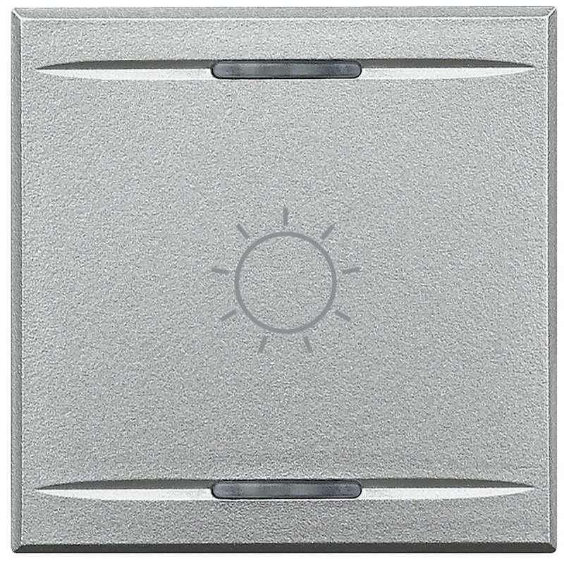 [BTI-HC4911/2BA] Bticino HC4911/2BA - Manette Axolute symbole lumière type bascule 2 modules - Alu