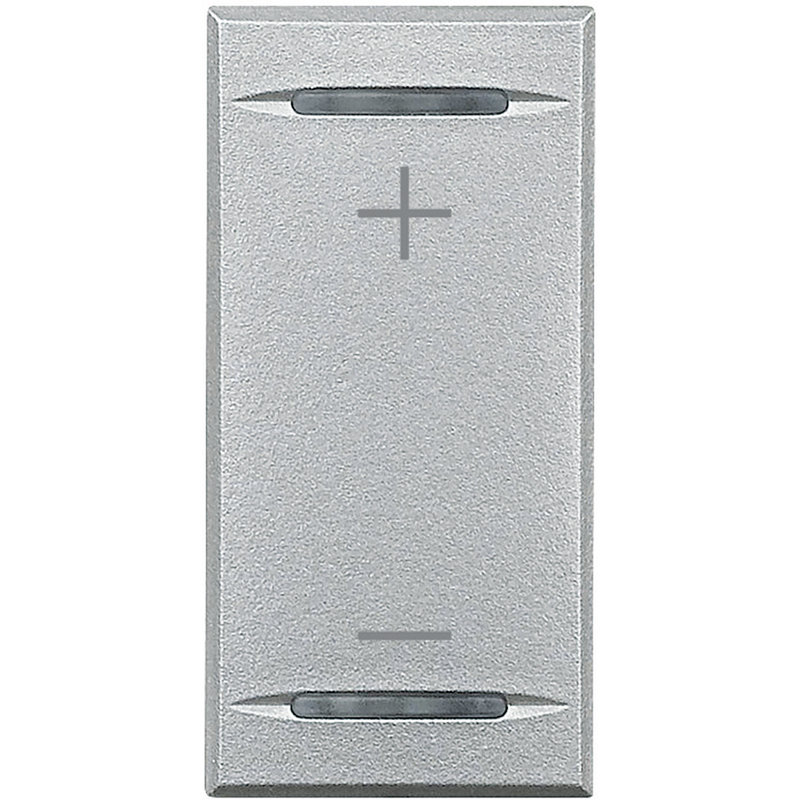 [BTI-HC4911AD] Bticino HC4911AD - Manette Axolute symbole + et - type bascule 1 module - Alu