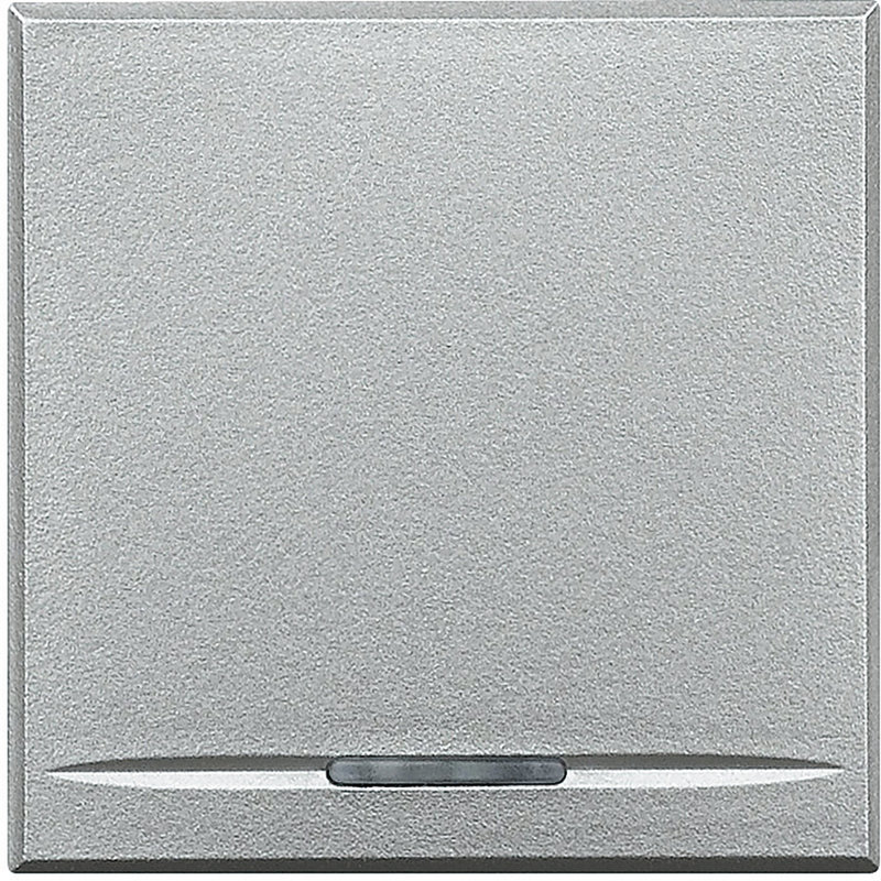 [BTI-HC4915/2] Bticino HC4915/2 - Manette Axolute neutre type poussoir 2 modules - Alu