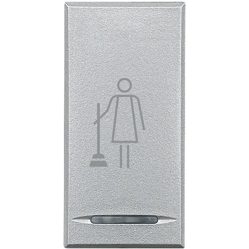 [BTI-HC4915MR] Bticino HC4915MR - Manette Axolute avec symbole Faire la Chambre 1 module - Alu