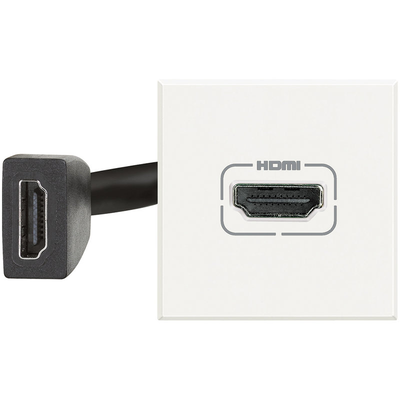 [BTI-HD4284] Bticino HD4284 - Prise HDMI typeA préconnectorisée version 2.0 Axolute - White - 2 modules