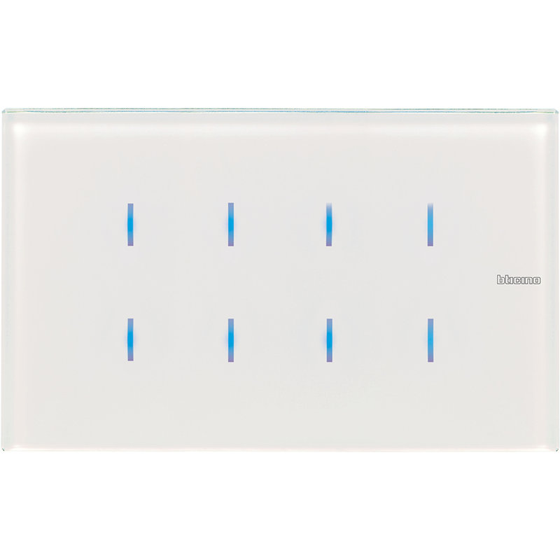 [BTI-HD4657M4] Bticino HD4657M4 - Commande tactile Axolute BUS version 8 fonctions - White