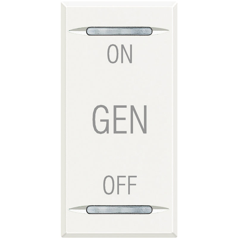 [BTI-HD4911AF] Bticino HD4911AF - Manette Axolute symbole ON , OFF et GEN 1 module - White