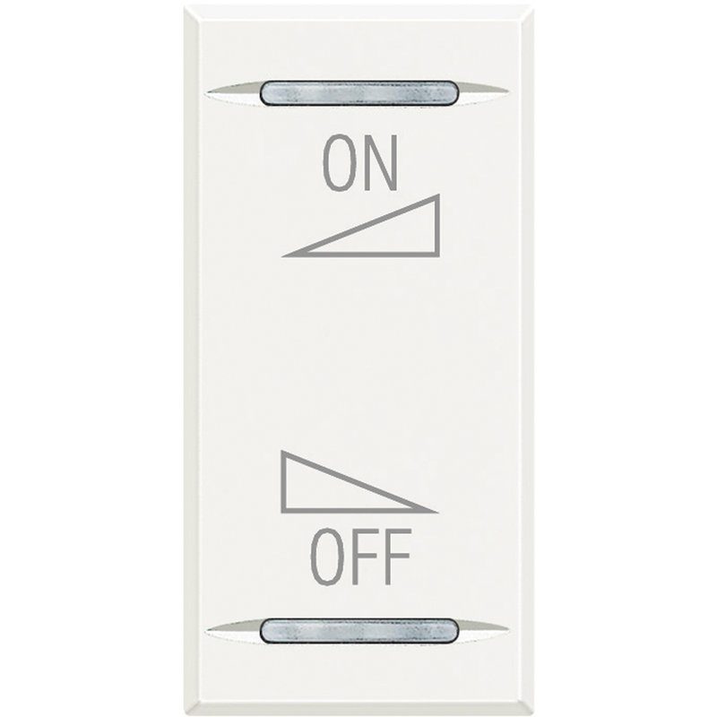 [BTI-HD4911AI] Bticino HD4911AI - Manette Axolute BUS marquage variation ON/OFF 1 module - White