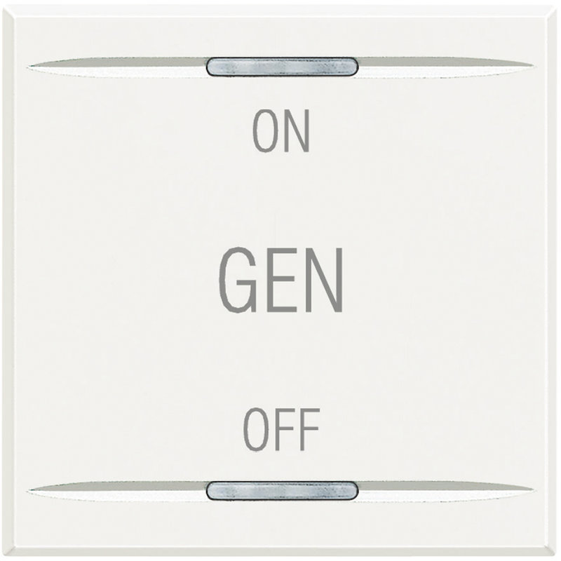 [BTI-HD4911M2AF] Bticino HD4911M2AF - Manette Axolute symbole ON , OFF et GEN 2 modules - White