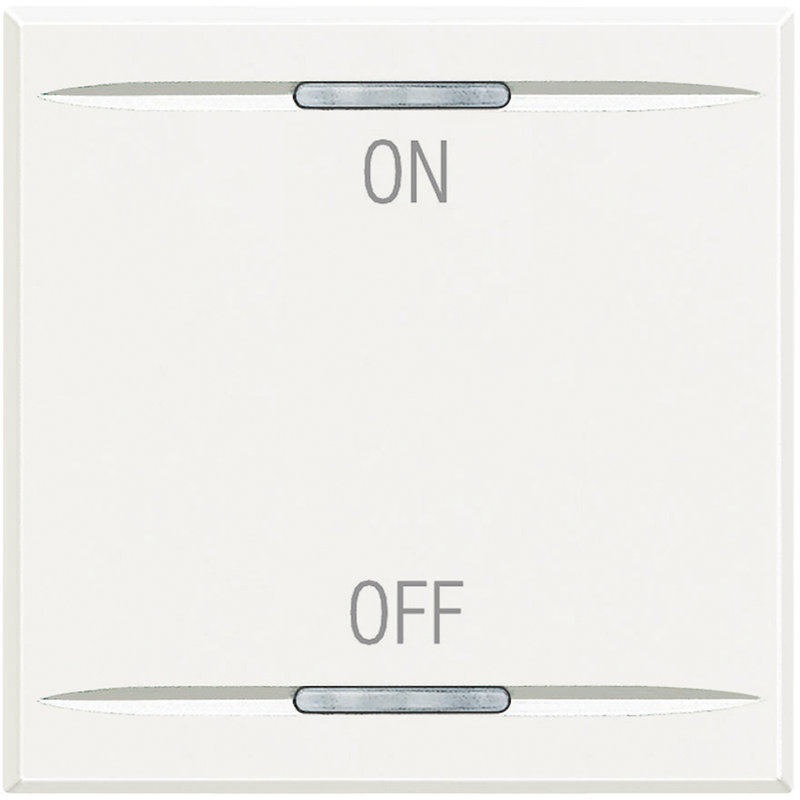 [BTI-HD4911M2AG] Bticino HD4911M2AG - Manette Axolute symbole ON et OFF 2 modules - White