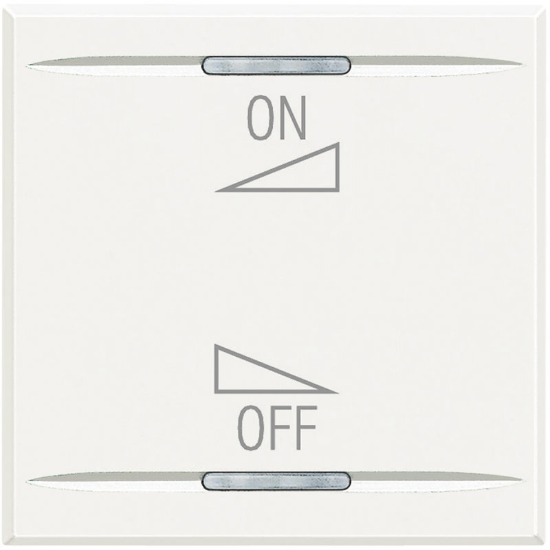 [BTI-HD4911M2AI] Bticino HD4911M2AI - Manette Axolute BUS marquage variation ON/OFF 2 modules - White