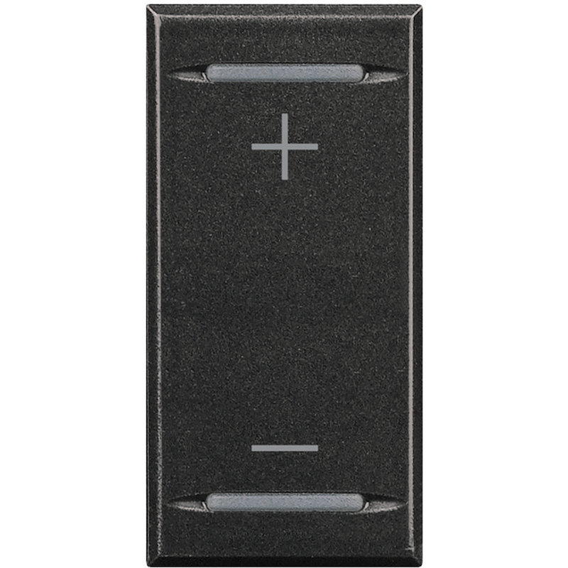 [BTI-HS4911AD] Bticino HS4911AD - Manette Axolute symbole + et - type bascule 1 module - Anthracite