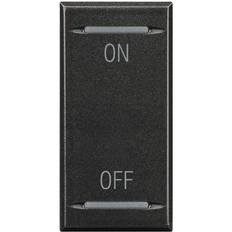 [BTI-HS4911AG] Bticino HS4911AG - Manette Axolute symbole ON et OFF 1 module - Anthracite