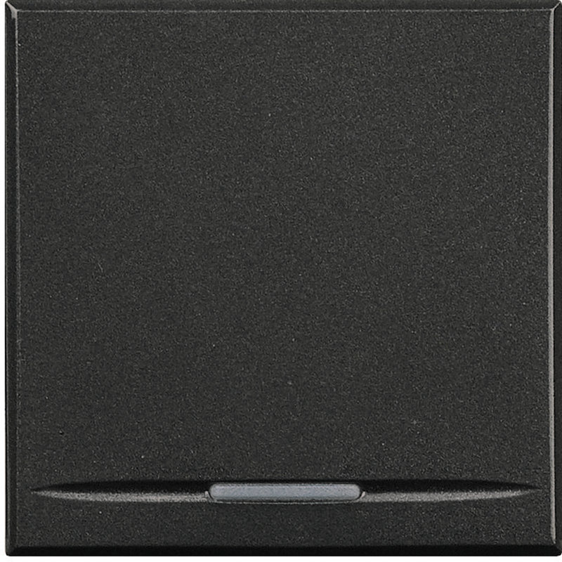 [BTI-HS4915/2] Bticino HS4915/2 - Manette Axolute neutre type poussoir 2 modules - Anthracite