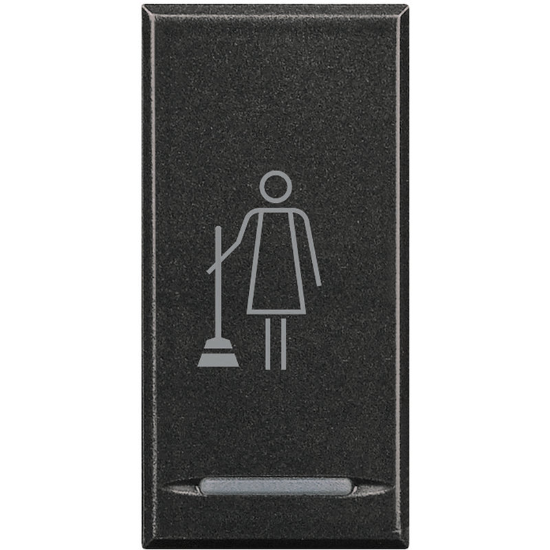 [BTI-HS4915MR] Bticino HS4915MR - Manette Axolute avec symbole Faire la Chambre 1 module - Anthracite