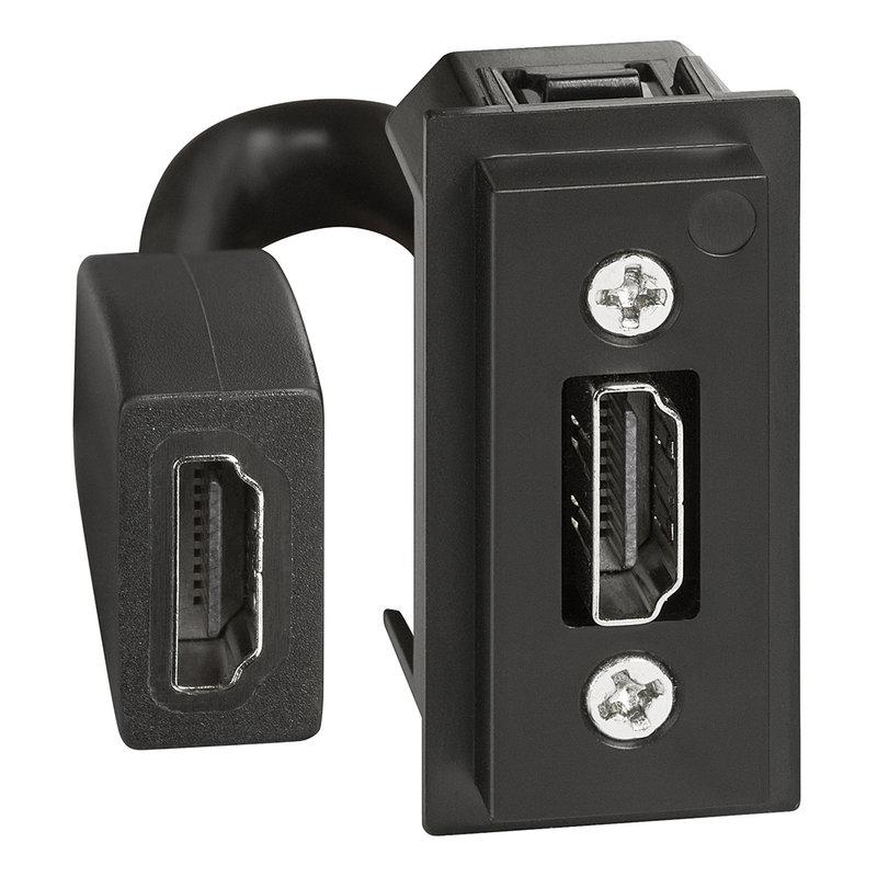 [BTI-BTK4284P] Bticino BTK4284P - Prise HDMI préconnectorisée version 2.0 Type-A Living Now - 1 module