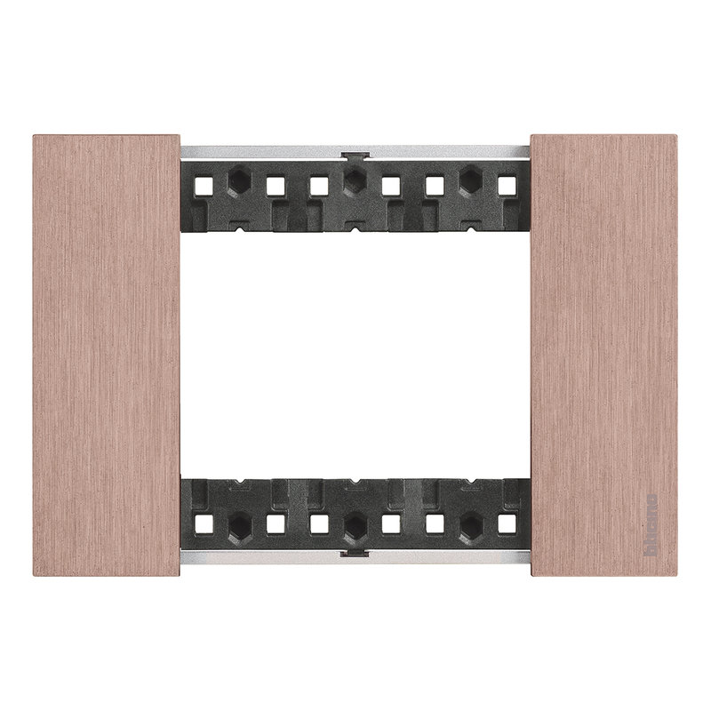 [BTI-BTKA4803ZM] Bticino BTKA4803ZM - Plaque de finition Living Now Collection Les Sables 3 modules finition Cuivre