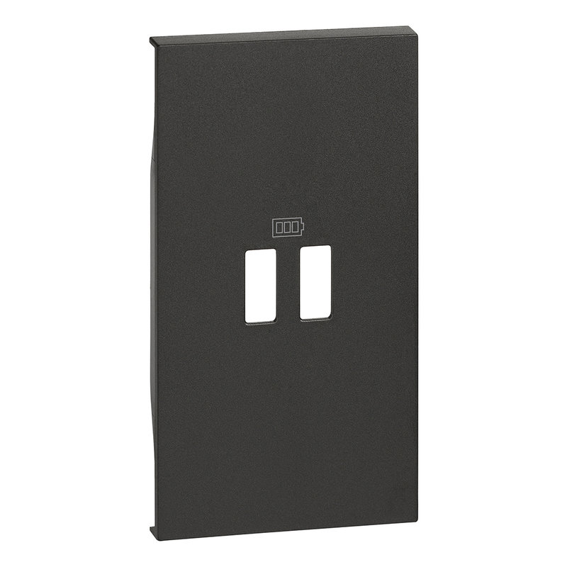 [BTI-BTKG12C] Bticino BTKG12C - Enjoliveur Living Now pour prise USB 2 modules - noir