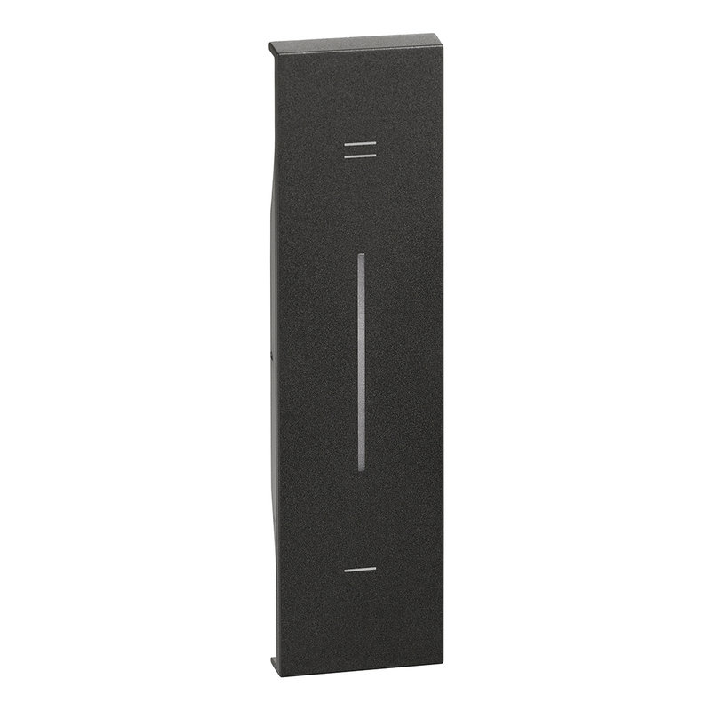 [BTI-BTKG19MH] Bticino BTKG19MH - Enjoliveur Living Now avec marquage +/- MyHOME_Up 1 module - noir