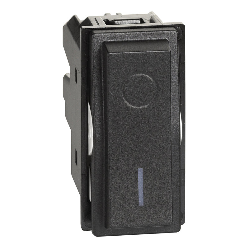 [BTI-BTKG4002] Bticino BTKG4002 - Interrupteur bipolaire 16AX Living Now 1 module - noir