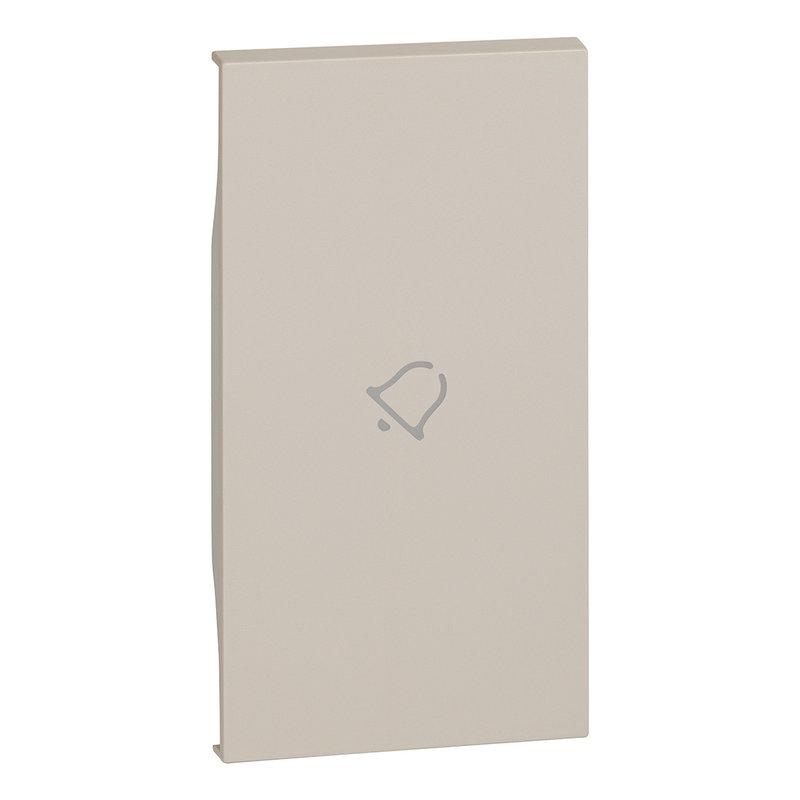 [BTI-BTKM01M2D] Bticino BTKM01M2D - Enjoliveur Living Now avec marquage sonnette 2 modules - sable