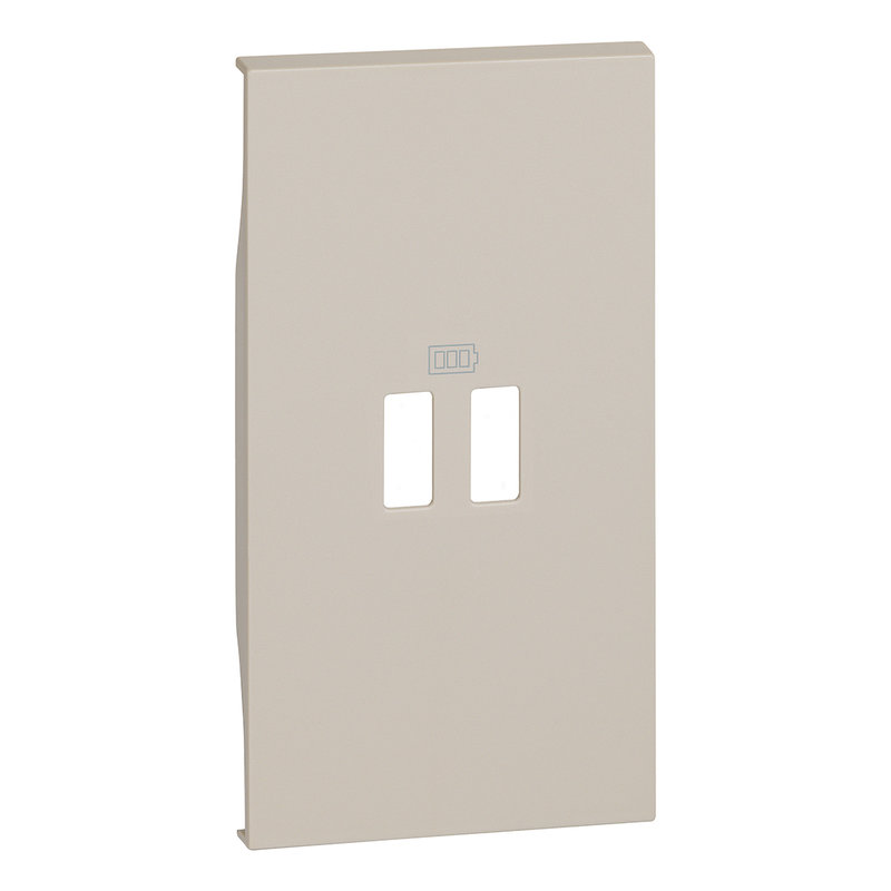 [BTI-BTKM12C] Bticino BTKM12C - Enjoliveur Living Now pour prise USB 2 modules - sable