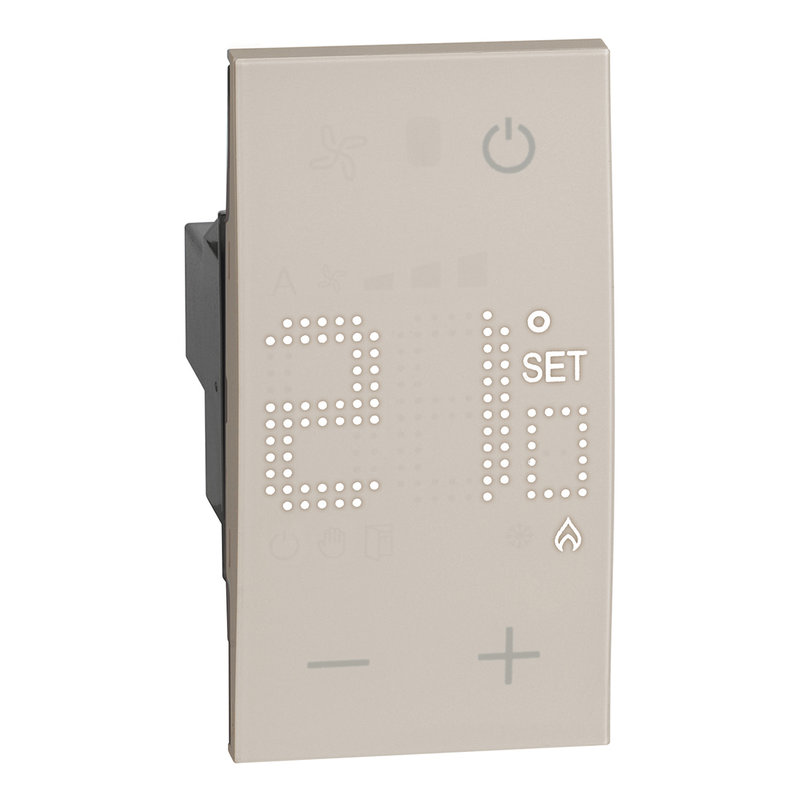 [BTI-BTKM4441] Bticino BTKM4441 - Thermostat électronique avec écran rétro-éclairé Living Now 2 modules - sable
