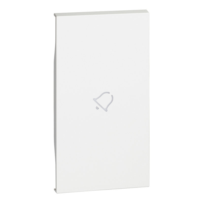 [BTI-BTKW01M2D] Bticino BTKW01M2D - Enjoliveur Living Now avec marquage sonnette 2 modules - blanc