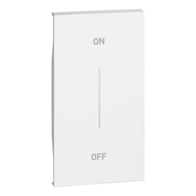 [BTI-BTKW01MH2AG] Bticino BTKW01MH2AG - Enjoliveur Living Now avec marquage ON/OFF MyHOME_Up 2 modules - blanc