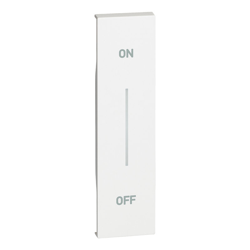 [BTI-BTKW01MHAG] Bticino BTKW01MHAG - Enjoliveur Living Now avec marquage ON/OFF MyHOME_Up 1 module - blanc