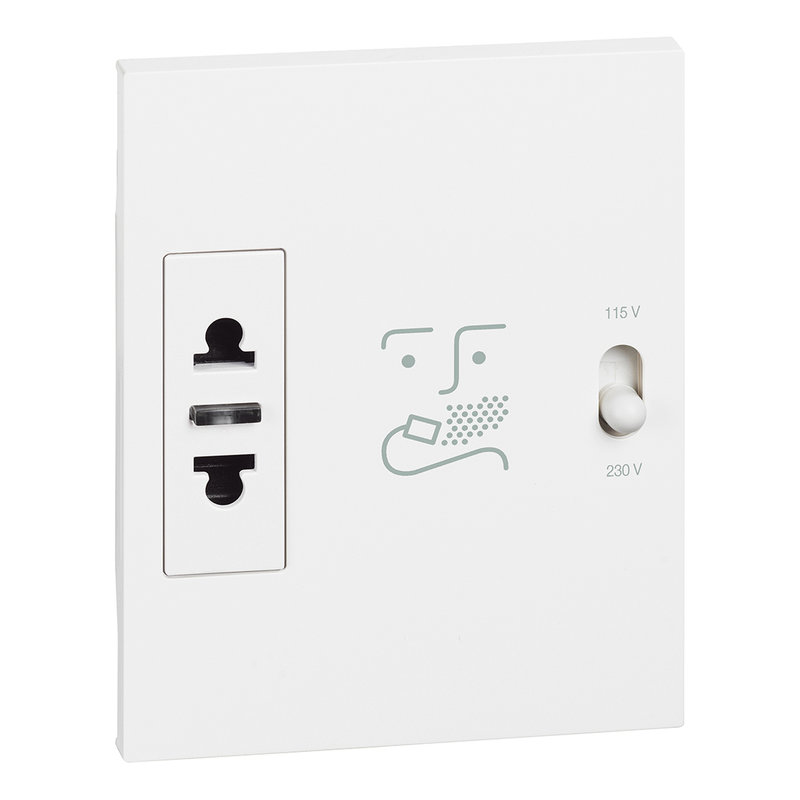 [BTI-BTKW4177] Bticino BTKW4177 - Prise rasoir Living Now 3 modules - blanc