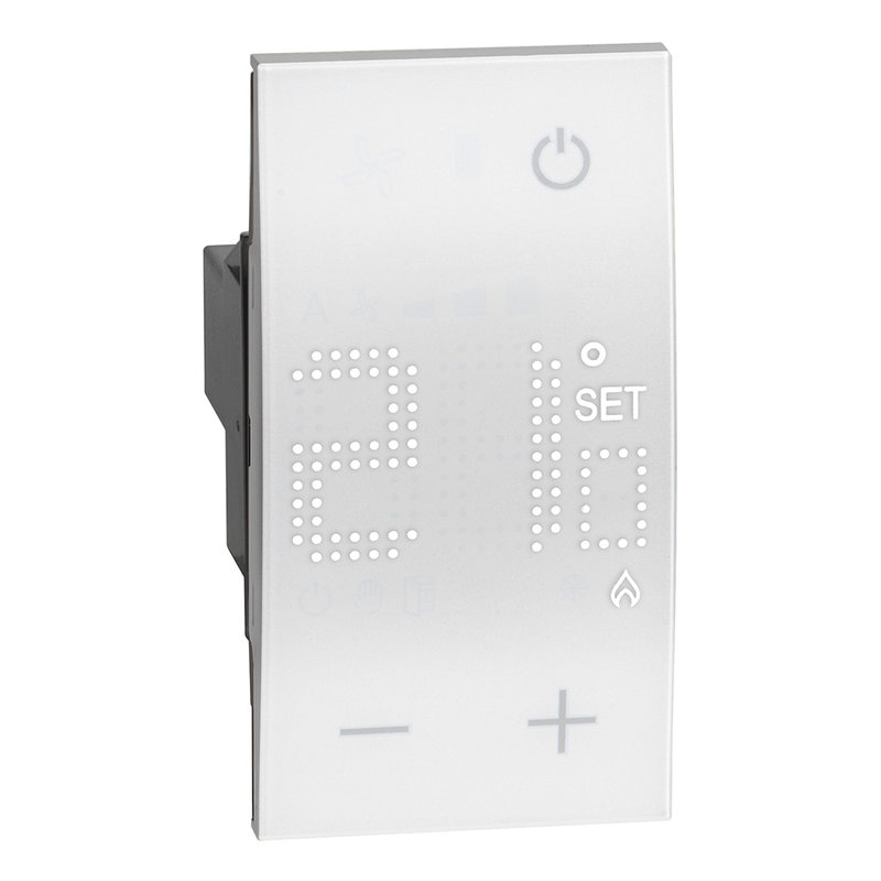 [BTI-BTKW4441] Bticino BTKW4441 - Thermostat électronique avec écran rétro-éclairé Living Now 2 modules - blanc