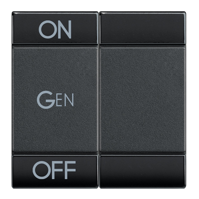[BTI-L4911M2AFN] Bticino L4911M2AFN - Manette Livinglight symbole ON , OFF et GEN 2 modules - anthracite