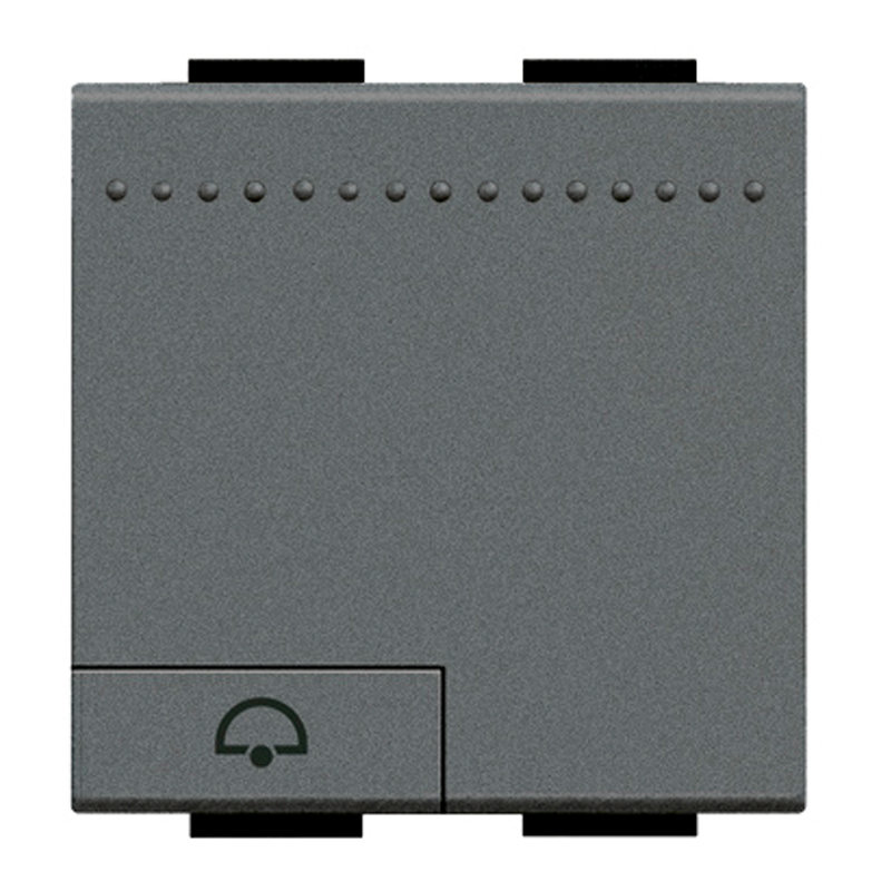 [BTI-L4915M2DN] Bticino L4915M2DN - Manette Livinglight symbole sonnette 2 modules - anthracite