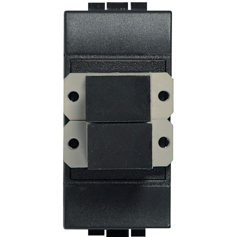 [BTI-L4268SC] Bticino L4268SC - Connecteur fibre optique SC Livinglight - Anthracite - 1 module