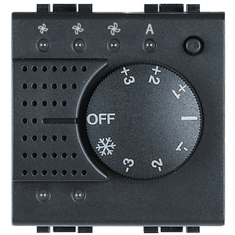 [BTI-L4692FAN] Bticino L4692FAN - Sonde avec commande pour ventilo-convecteur Livinglight BUS - anthracite