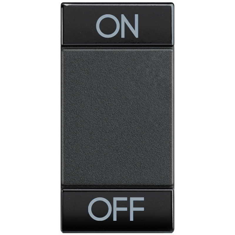 [BTI-L4911AGN] Bticino L4911AGN - Manette Livinglight symbole ON et OFF 1 module - anthracite