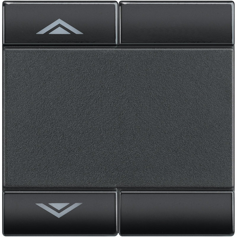 [BTI-L4911M2AHN] Bticino L4911M2AHN - Manette Livinglight symbole montée et descente 2 modules - anthracite