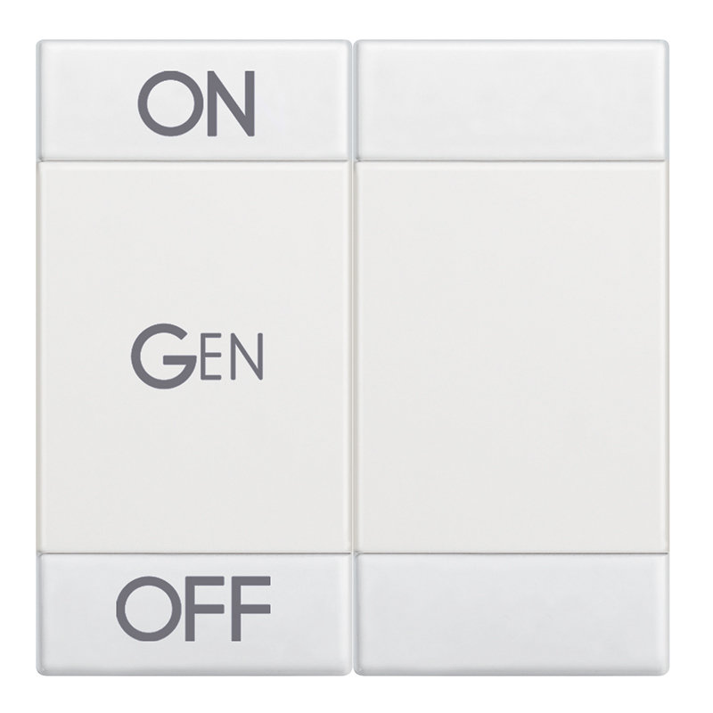 [BTI-N4911M2AFN] Bticino N4911M2AFN - Manette Livinglight symbole ON , OFF et GEN 2 modules - blanc