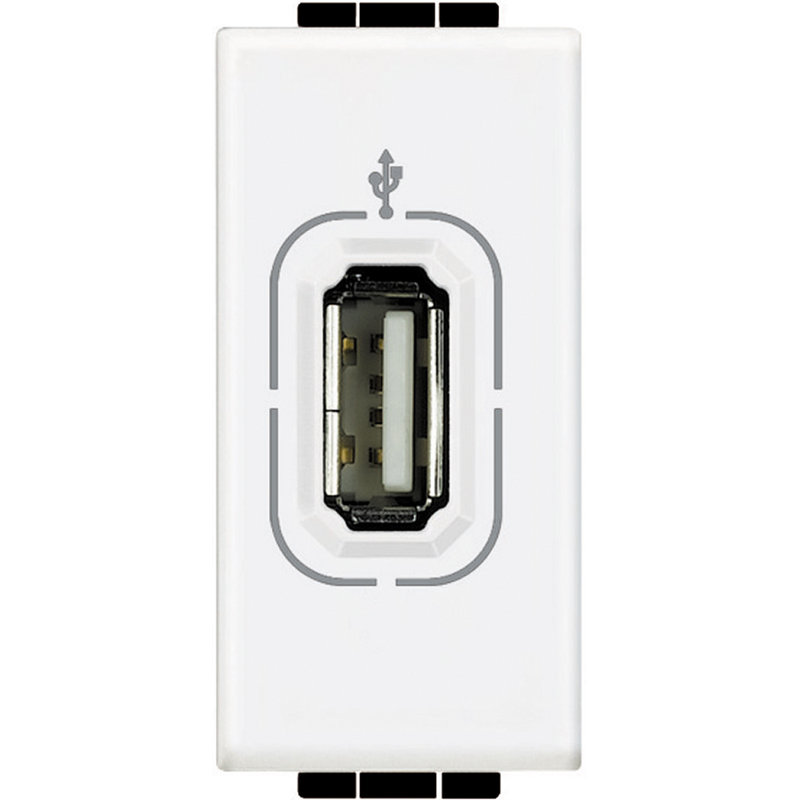 [BTI-N4285] Bticino N4285 - Connecteur USB femelle Livinglight - Blanc - 1 module