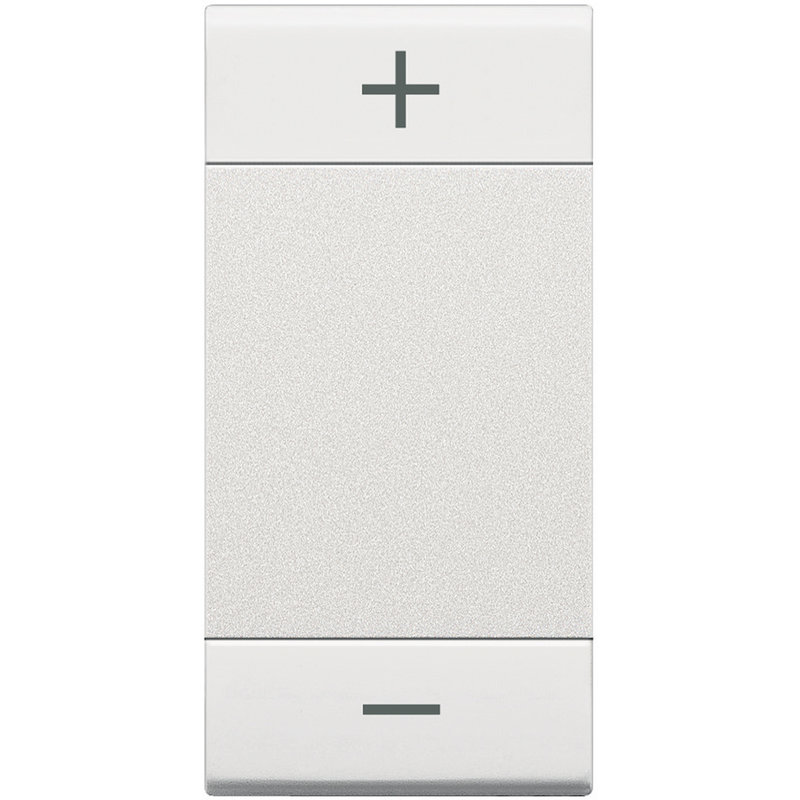 [BTI-N4911ADN] Bticino N4911ADN - Manette Livinglight symbole + et - type bascule 1 module - blanc