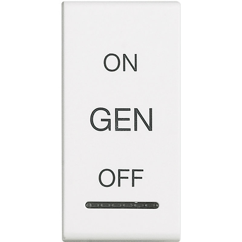 [BTI-N4911AFN] Bticino N4911AFN - Manette Livinglight symbole ON , OFF et GEN 1 module - blanc