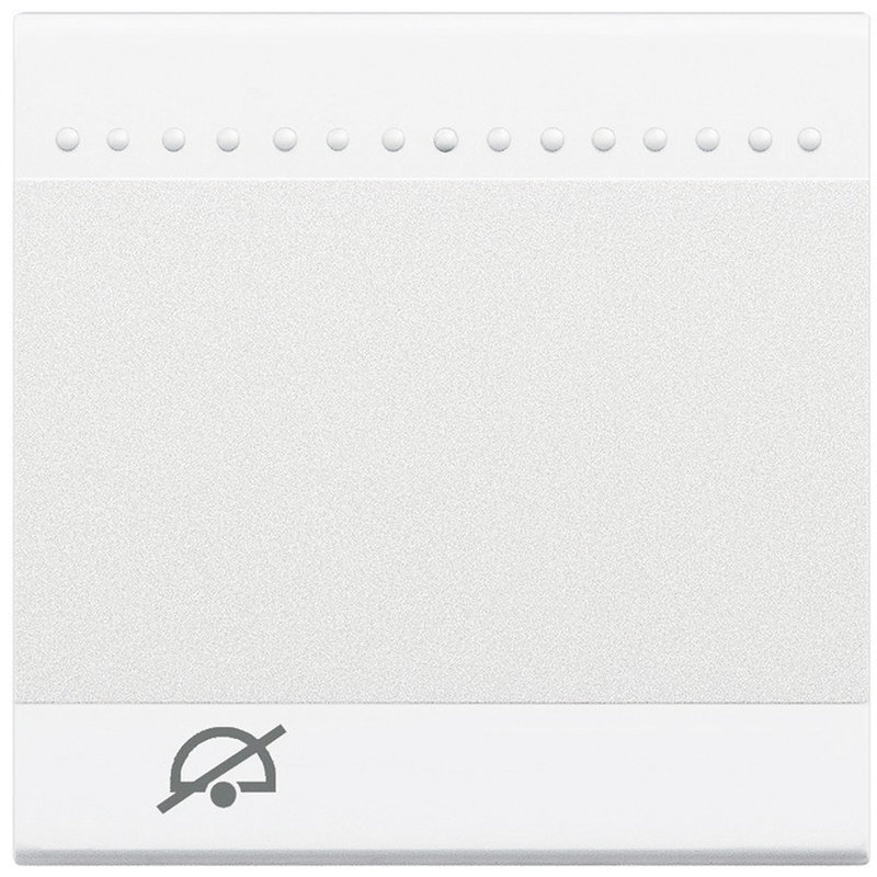 [BTI-N4915M2DD] Bticino N4915M2DD - Manette Livinglight avec symbole Ne Pas Déranger 2 modules - blanc