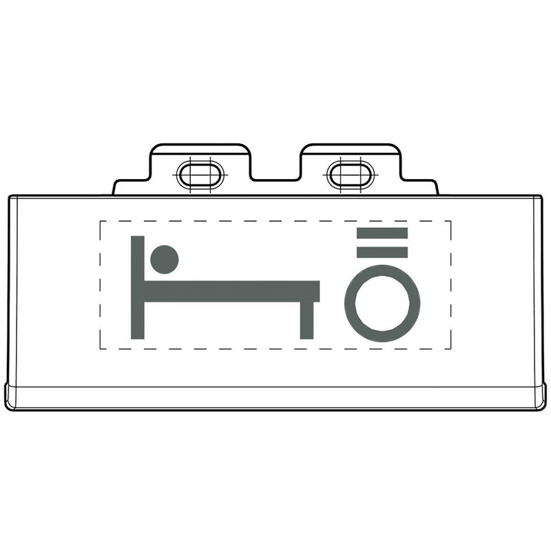 [BTI-N4915SETBL] Bticino N4915SETBL - Kits de 50 pictogrammes éclairables avec symbole lumière lit - Blanc