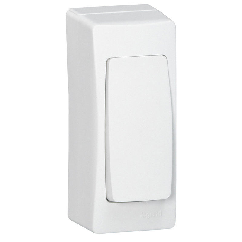 Legrand 031459 - Cadre app.saillie 1 poste étroit - pose sur moulure DLPlus 40x12,5 + h.16 -blanc