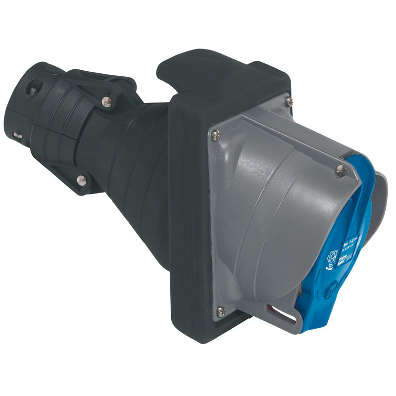 Legrand 053605 - Prisinter mobile Hypra IP44/55 63A - 200V~ à 250V~ - 2P+T - caoutchouc