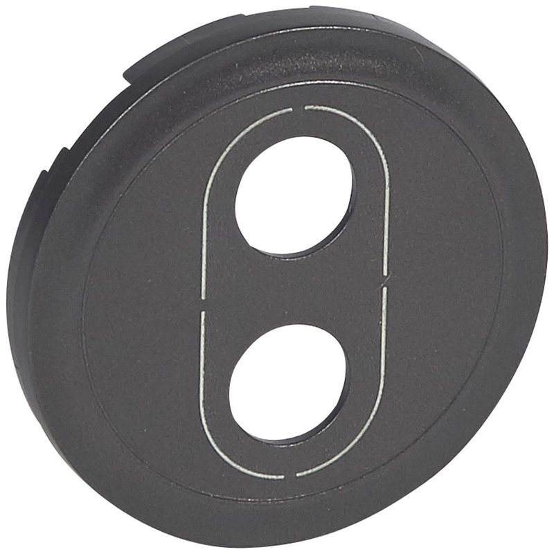 Legrand 067872 - Enjoliveur Céliane pour prise banana simple - finition graphite