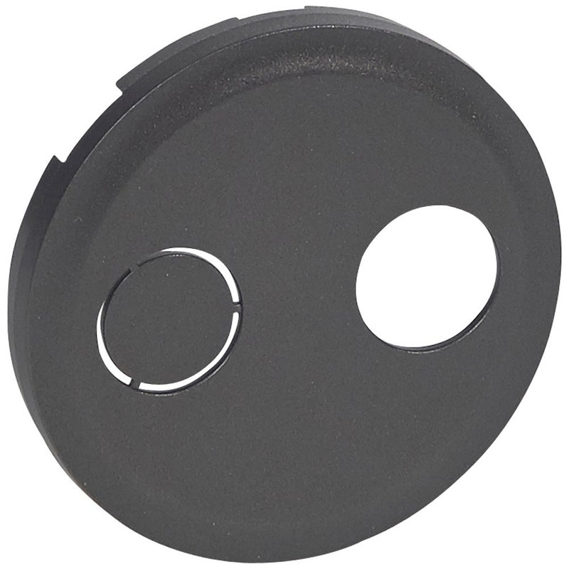 Legrand 067887 - Enjoliveur Céliane pour prise pour réseaux câblés typeF à visser - graphite